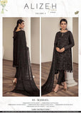Alizeh Fashion Vol-02 Embroidered Chiffon 3Pc Suit D-03E Mashael - FaisalFabrics.pk