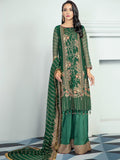 Alizeh Fashion Vol-03 Embroidered Chiffon 3Pc Suit D-08 Dauma - FaisalFabrics.pk