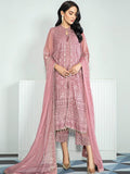 Alizeh Fashion Vol-03 Embroidered Chiffon 3Pc Suit D-10 Angbeen - FaisalFabrics.pk