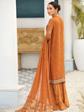 Alizeh Fashion Vol-04 Embroidered Chiffon 3Pc Suit D-04 Meraki - FaisalFabrics.pk