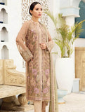Alizeh Fashion Vol-04 Embroidered Chiffon 3Pc Suit D-08 Aura Blush - FaisalFabrics.pk