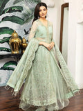 Alizeh Fashion Royale DE LUXE Embroidered Chiffon 3Pc Suit D-02 Saphir - FaisalFabrics.pk