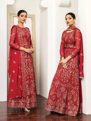 Alizeh Fashion Royale DE LUXE Embroidered Chiffon 3Pc Suit D-11 Senorita - FaisalFabrics.pk