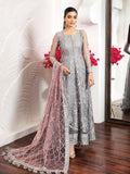 Alizeh Fashion Royale DE LUXE Embroidered Chiffon 3Pc Suit D-12 Bella Rose - FaisalFabrics.pk