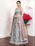 Alizeh Fashion Royale DE LUXE Embroidered Chiffon 3Pc Suit D-12 Bella Rose - FaisalFabrics.pk
