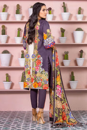 Alkaram Lawn Spring Summer 2020 3Pc Printed Suit SS-20-20-Black - FaisalFabrics.pk