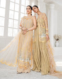 HemStitch Luxury Unstitched Embroidered Net 3Pc Suit HL-07 Amal
