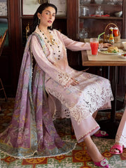 Mushq Lawana Embroidered Luxury Lawn Unstitched 3Pc Suit MSL-23-01 Amara