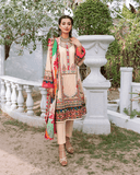 DAUD ABBAS Noor Rani Printed Lawn 3Pc Suit DA-1004 Amila