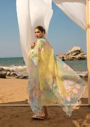 Crimson Embroidered Luxury Lawn Unstitched 3Pc Suit - An Ode to Cross Stitch (B)