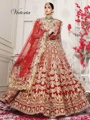 Anaya by Kiran Chaudhry Joie de Vivre Bridal 3PC Suit AMB-02 Victoria - FaisalFabrics.pk
