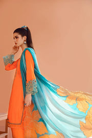 Maria Osama Khan Ethereal Basic Pret 3Pc Suit - AQUA SPRING