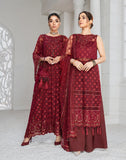 HemStitch Luxury Unstitched Embroidered Net 3Pc Suit HL-03 Arshia