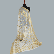 Tasneem Fabrics Women's Pure Bemberg Crinkle Dupatta - MDWH0001196