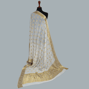 Tasneem Fabrics Women's Pure Bemberg Crinkle Dupatta - MDWH0001203