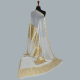 Tasneem Fabrics Women's Pure Bemberg Crinkle Dupatta - MDWH0001202