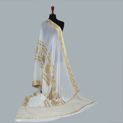 Tasneem Fabrics Women's Pure Bemberg Crinkle Dupatta - MDWH0001211