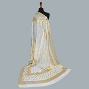 Tasneem Fabrics Women's Pure Bemberg Crinkle Dupatta - MDWH0001207