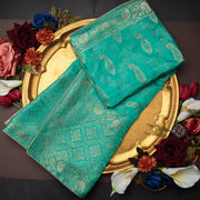 Tasneem Fabrics Women's Pure Gaji Silk Jacquard Dupatta - FBDY0002591