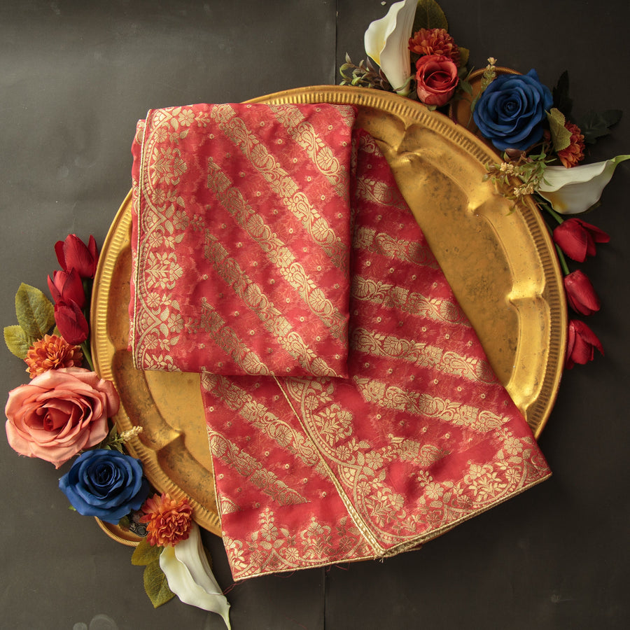 Pure Organza Jacquard-FBDY0002826 - Tasneem Fabrics
