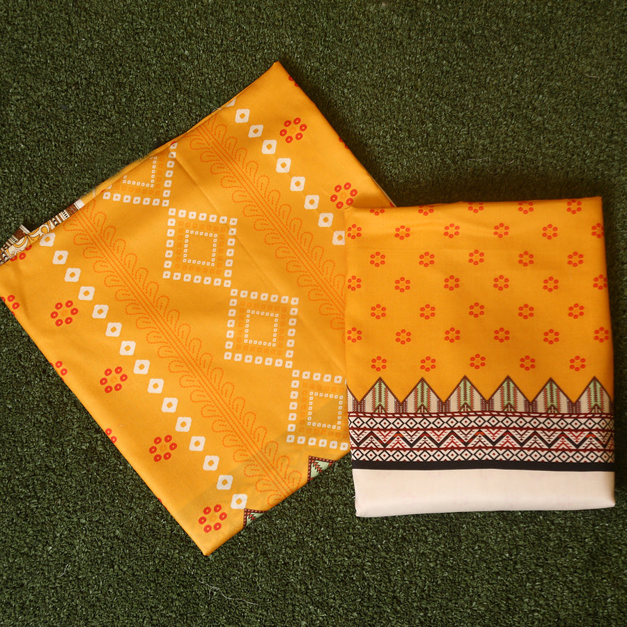 Tasneem Fabrics Unstitched Printed Linen 2Pc Suit - MDPR0003855