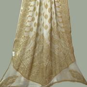Tasneem Fabrics Women's Pure Bemberg Crinkle Dupatta - MDWH0002043