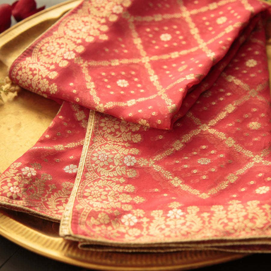 Pure Organza Jacquard-FBDY0002860 - Tasneem Fabrics
