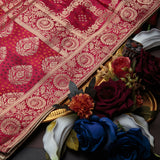 Tasneem Fabrics Women's Pure Gaji Silk Jacquard Dupatta - FBDY0002536
