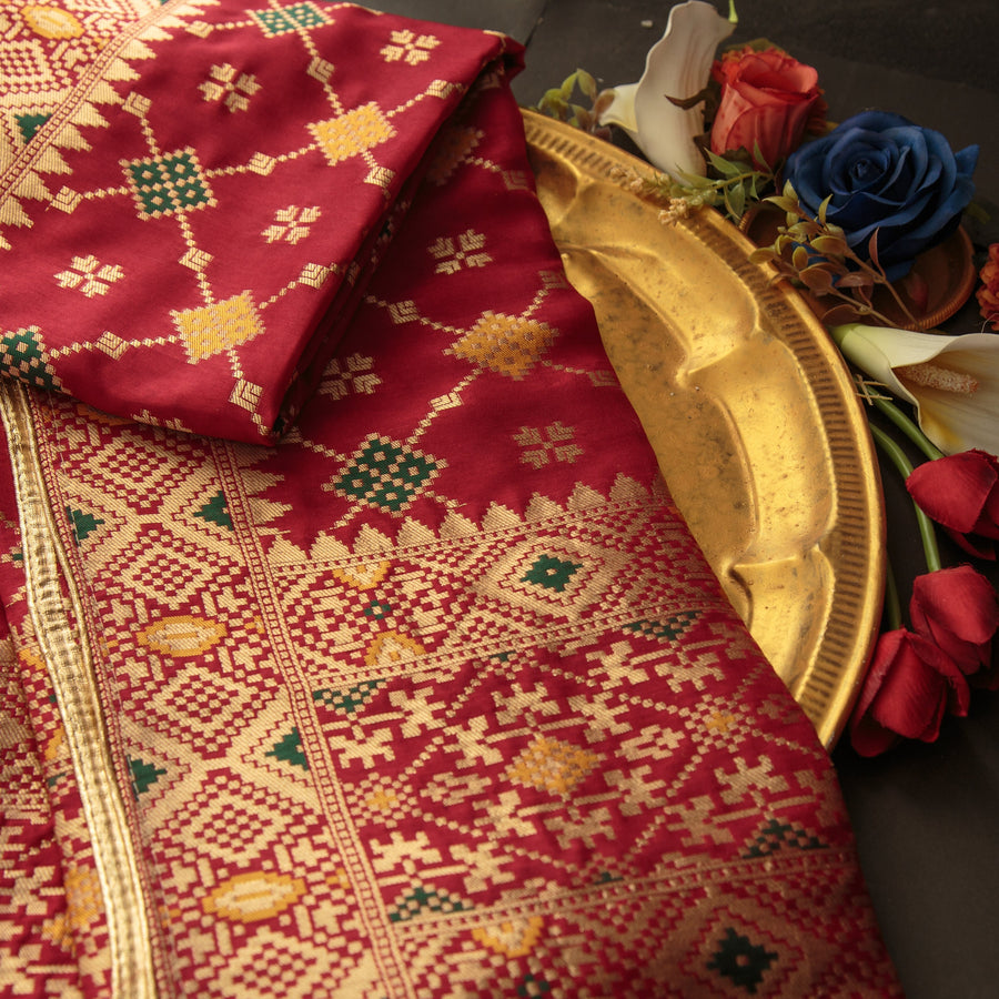 Pure Matka Silk Jacquard-FBDY0002417 - Tasneem Fabrics