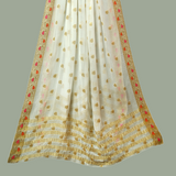 Tasneem Fabrics Women's Pure Bemberg Crinkle Dupatta - MDWH0002039