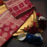 Tasneem Fabrics Women's Pure Gaji Silk Jacquard Dupatta - FBDY0002532