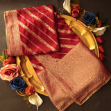 Tasneem Fabrics Women's Pure Gaji Silk Jacquard Dupatta - FBDY0002670