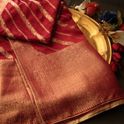 Tasneem Fabrics Women's Pure Gaji Silk Jacquard Dupatta - FBDY0002670