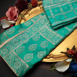 Tasneem Fabrics Women's Pure Gaji Silk Jacquard Dupatta - FBDY0002538
