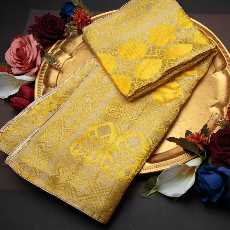 Tasneem Fabrics Women's Pure Gaji Silk Jacquard Dupatta - FBDY0002683
