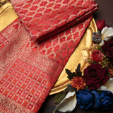 Tasneem Fabrics Women's Pure Gaji Silk Jacquard Dupatta - FBDY0002623