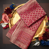 Tasneem Fabrics Women's Pure Gaji Silk Jacquard Dupatta - FBDY0002625