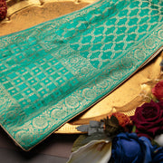 Tasneem Fabrics Women's Pure Gaji Silk Jacquard Dupatta - FBDY0002621