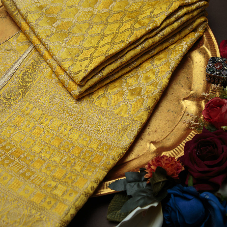 Tasneem Fabrics Women's Pure Gaji Silk Jacquard Dupatta - FBDY0002626