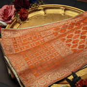 Tasneem Fabrics Women's Pure Gaji Silk Jacquard Dupatta - FBDY0002622