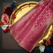 Tasneem Fabrics Women's Pure Gaji Silk Jacquard Dupatta - FBDY0002627