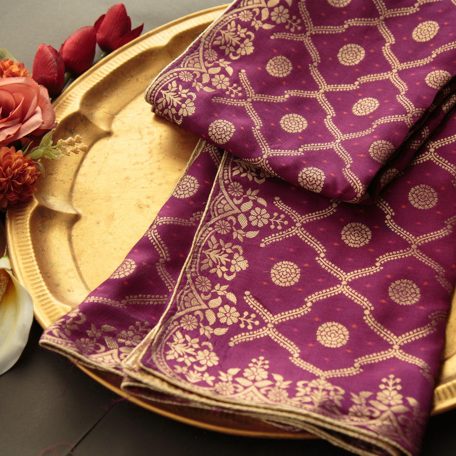 Pure Matka Silk Jacquard-FBDY0002881 - Tasneem Fabrics