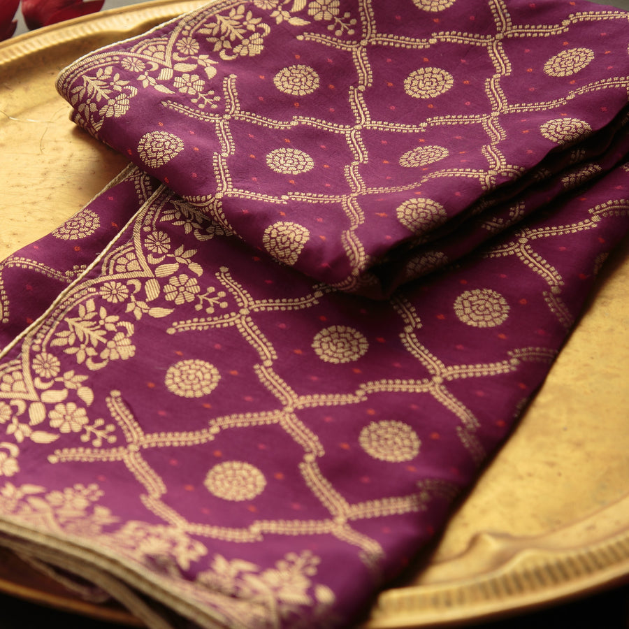Pure Matka Silk Jacquard-FBDY0002881 - Tasneem Fabrics