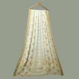 Tasneem Fabrics Women's Pure Bemberg Crinkle Dupatta - MDWH0001197