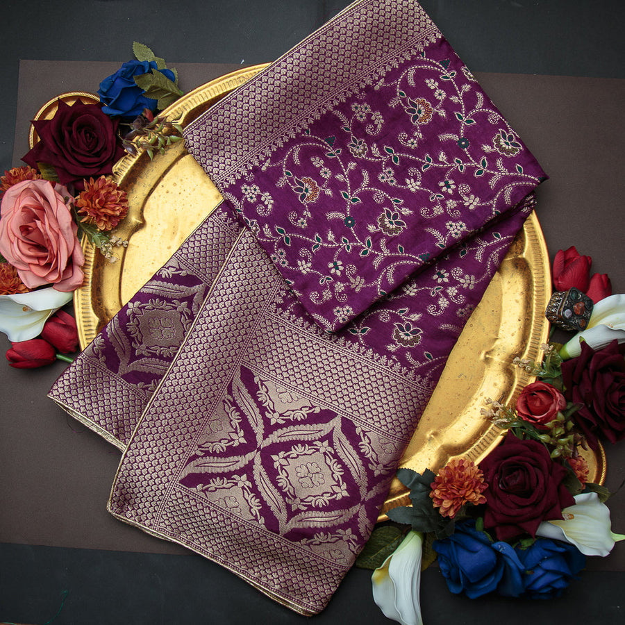 Pure Matka Silk Jacquard-FBDY0002562 - Tasneem Fabrics