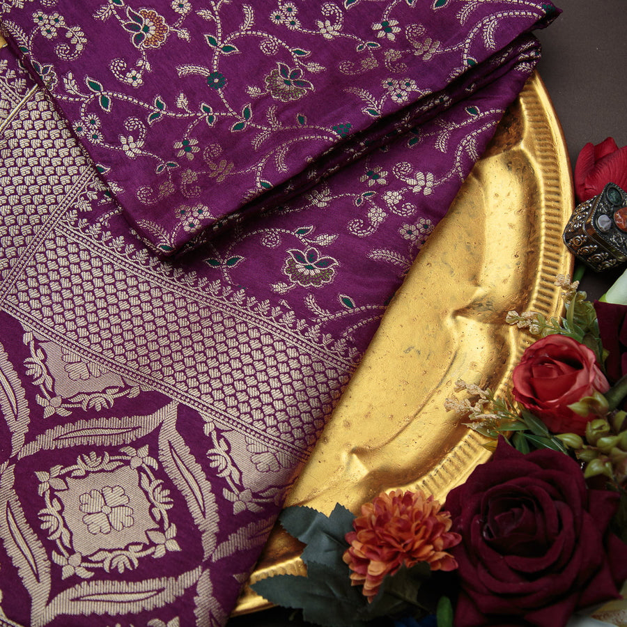 Pure Matka Silk Jacquard-FBDY0002562 - Tasneem Fabrics
