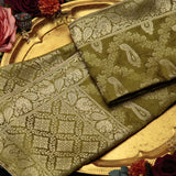 Tasneem Fabrics Women's Pure Gaji Silk Jacquard Dupatta - FBDY0002699