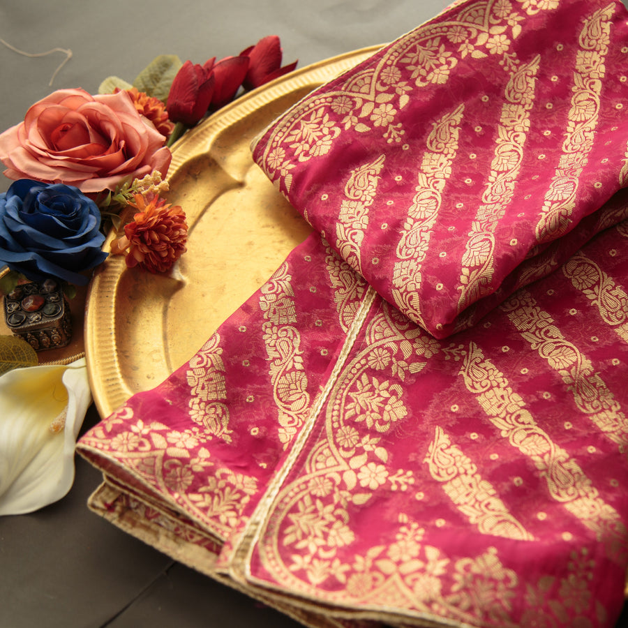 Pure Organza Jacquard-FBDY0002821 - Tasneem Fabrics