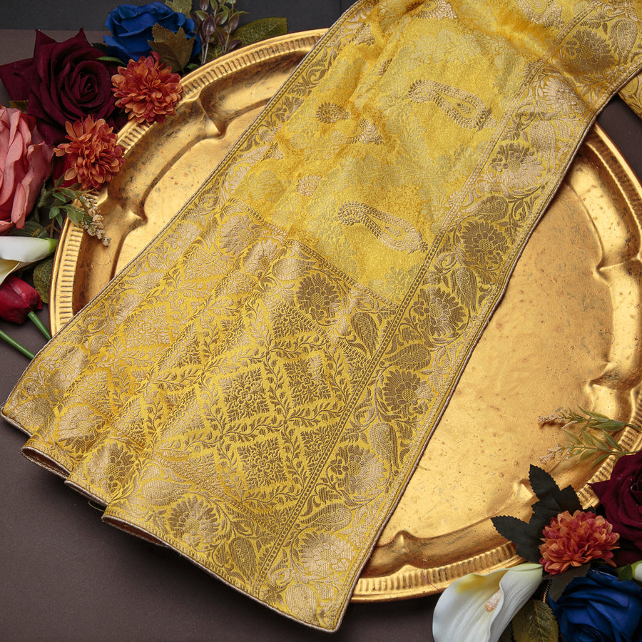 Tasneem Fabrics Women's Pure Gaji Silk Jacquard Dupatta - FBDY0002589
