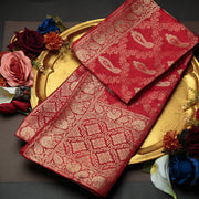 Tasneem Fabrics Women's Pure Gaji Silk Jacquard Dupatta - FBDY0002590